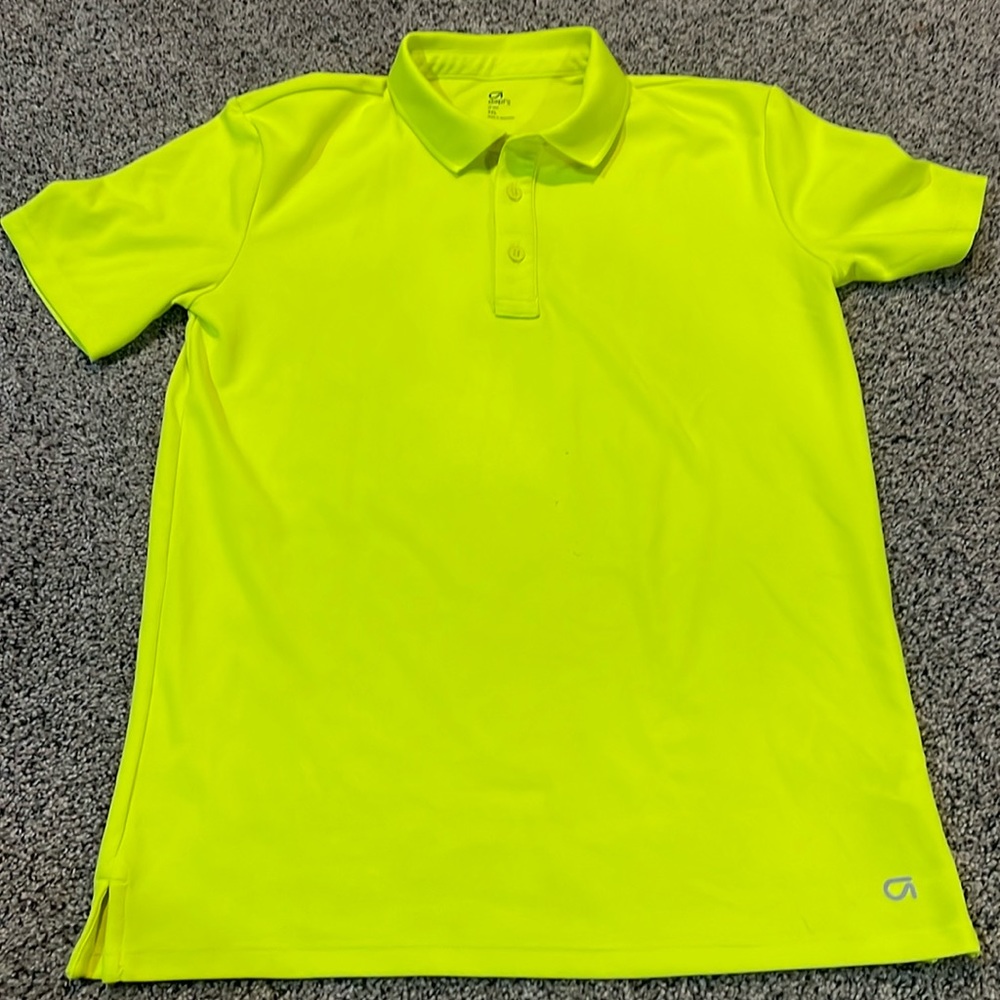 Highlighter yellow polo